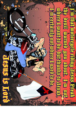 Poster, Old Biker Jesus Freak