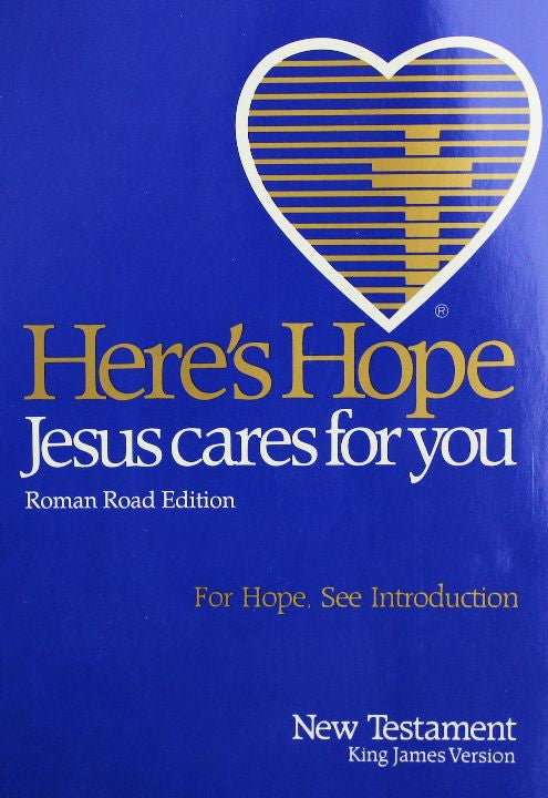 Book, Here's Hope Jesus Cares For You New Testament KJV