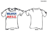 T-Shirt, Short Sleeve, Heaven, The Thrill of Victory / Hell, The Agony of Defeat