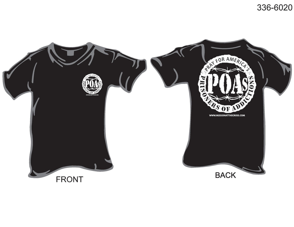 T-Shirt, Short Sleeve, Prisoners of Addiction/POA's