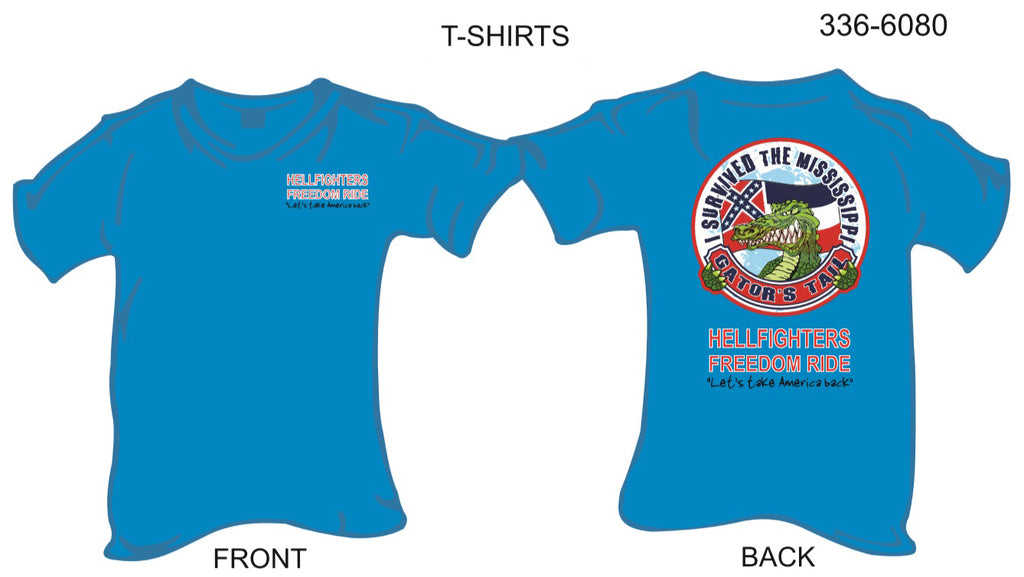 T-Shirt, Short Sleeve, Freedom Ride 2016 Gator Tail