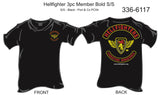 T-Shirt, Short Sleeve, Hellfighter 3pc Member Bold (black)