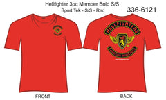 T-Shirt, Short Sleeve, Hellfighter 3pc Member Bold (red, Sport Tek)
