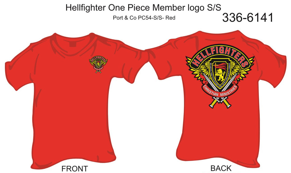 T-Shirt, Short Sleeve, Hellfighter One-Piece Member (red)