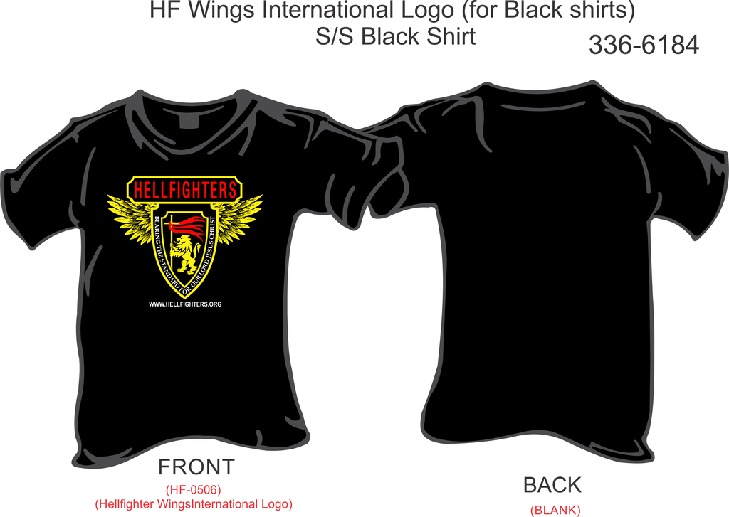 T-Shirt, Short Sleeve, HF - International Logo (black)