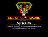 Award, Lion of Judah - Foot Soldier