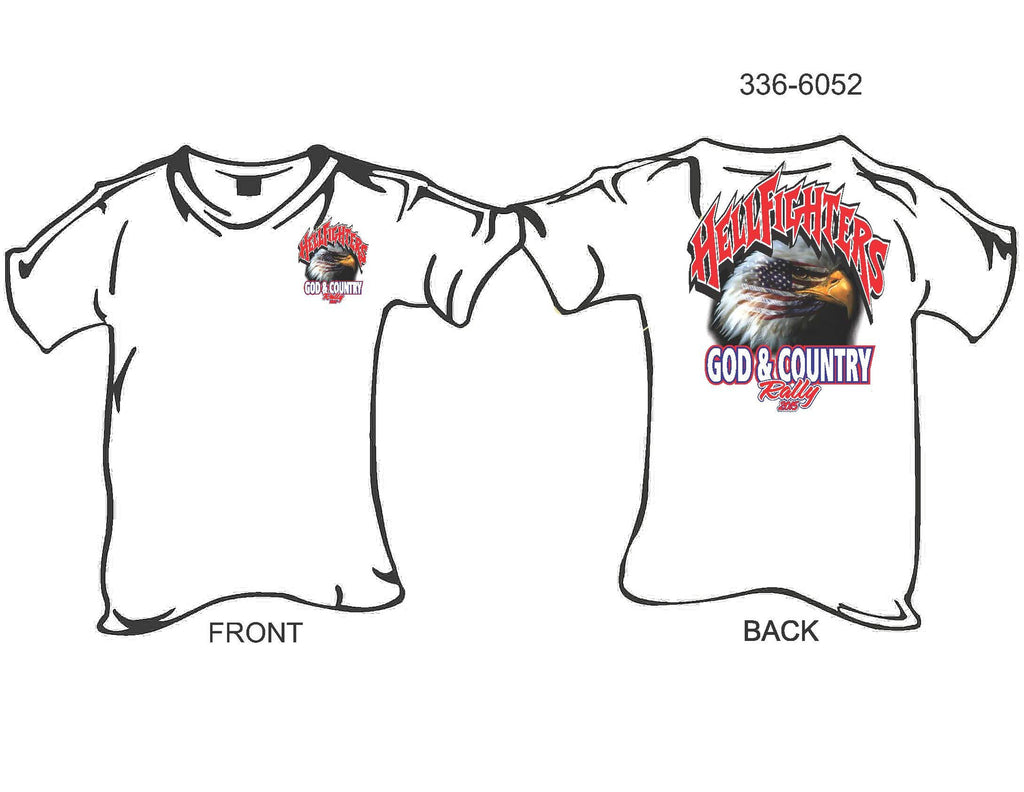 T-Shirt, Short sleeve, Hellfighters God & Country Rally 2015