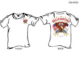 T-Shirt, Short Sleeve, Hellfighters Eagle w/Wing Flags (white)