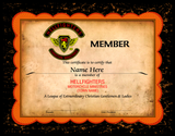 Certificate, 3pc Member