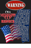 Poster, Mississippi Redneck Warning