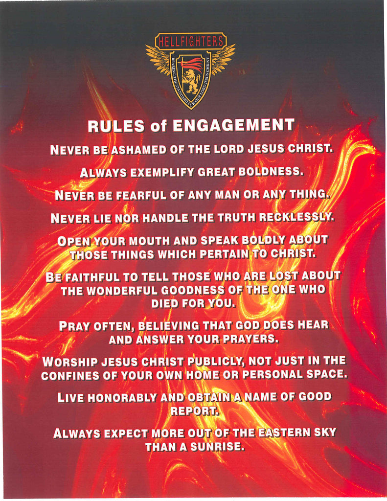Poem/Pledge, Hellfighters Rules of Engagement