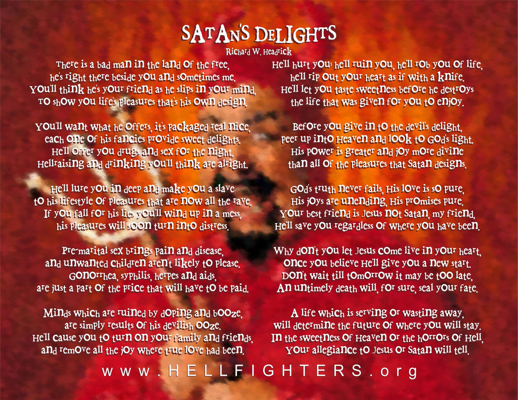Poem/Pledge, Satan's Delight
