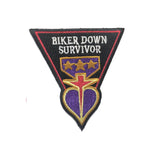 Pin, Biker Down Survivor Pin & Patch Set