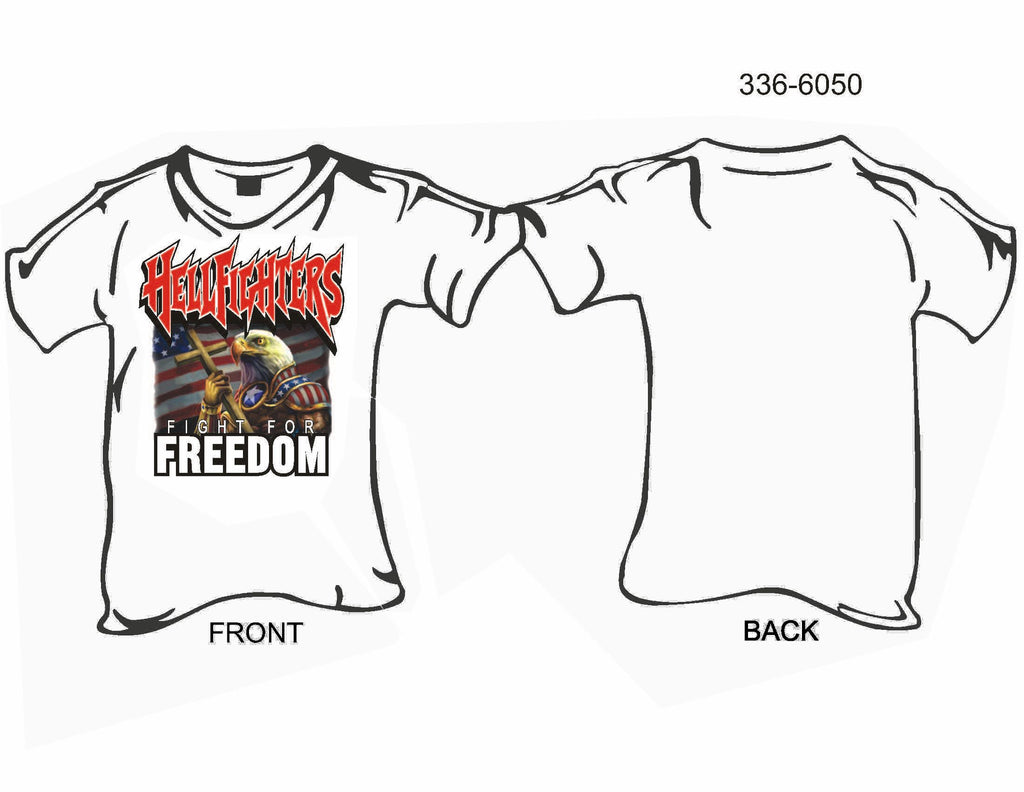 T-Shirt, Short Sleeve, Hellfighters Fight For Freedom